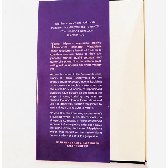 Grape Expectations by Tamar Myers 2006 Pennsylvania Dutch Mystery Recipes HBDJ - Picture 3 of 5